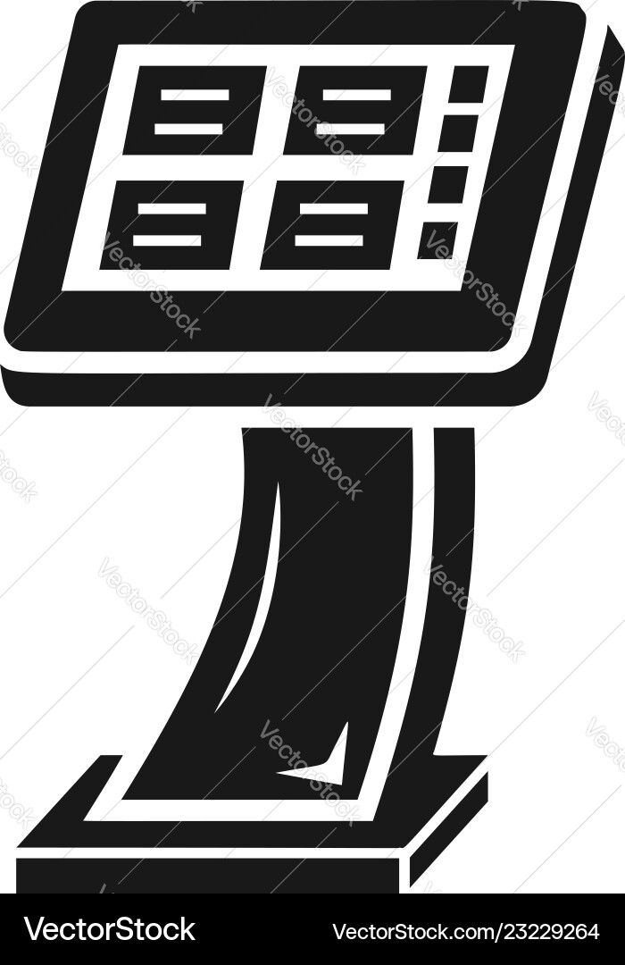 Info vending machine icon simple style Vector Image