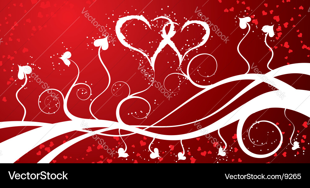 Background heart Vector Image