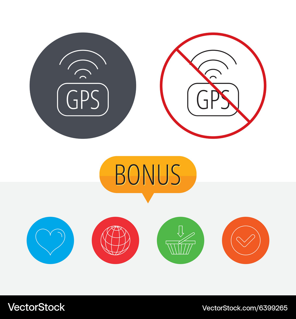 Gps navigation icon map positioning sign Vector Image
