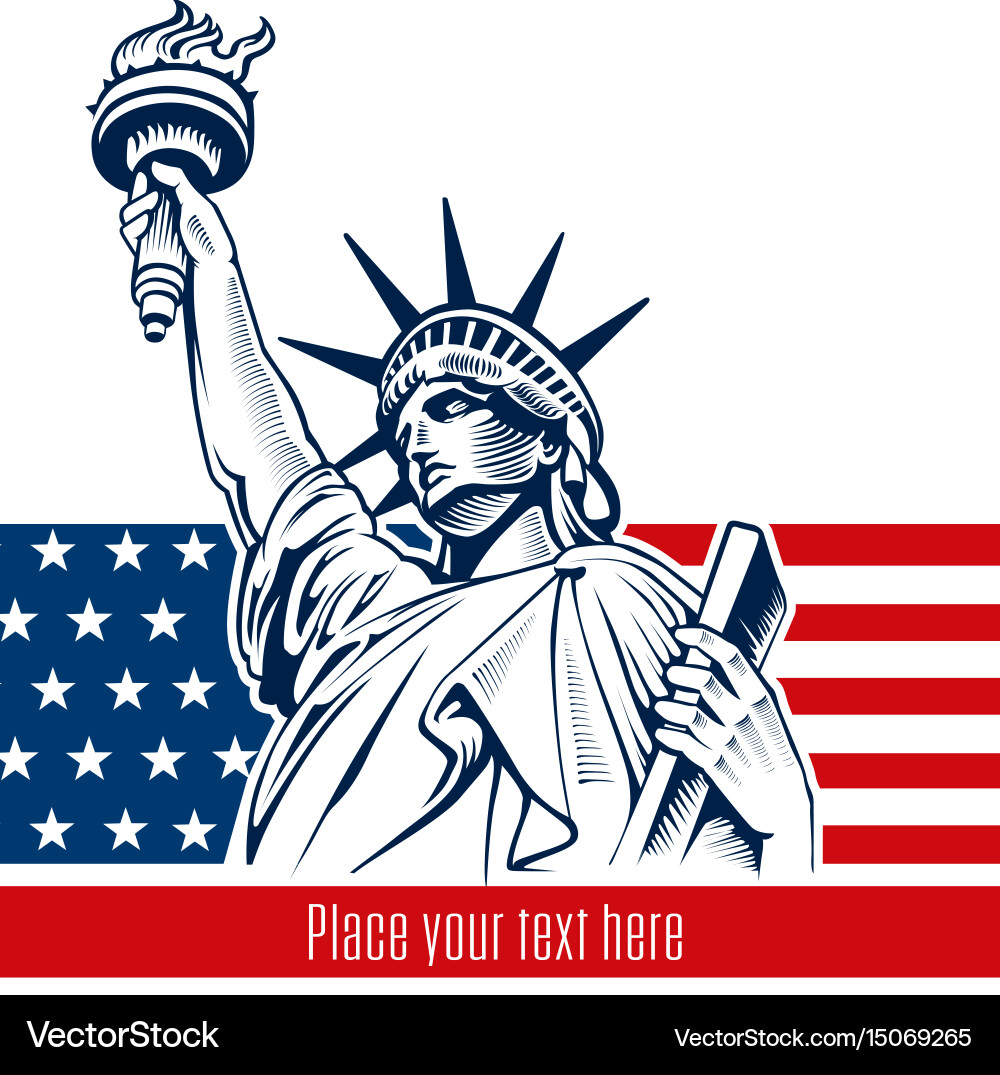Statue of Liberty - USA Symbol Vector Image