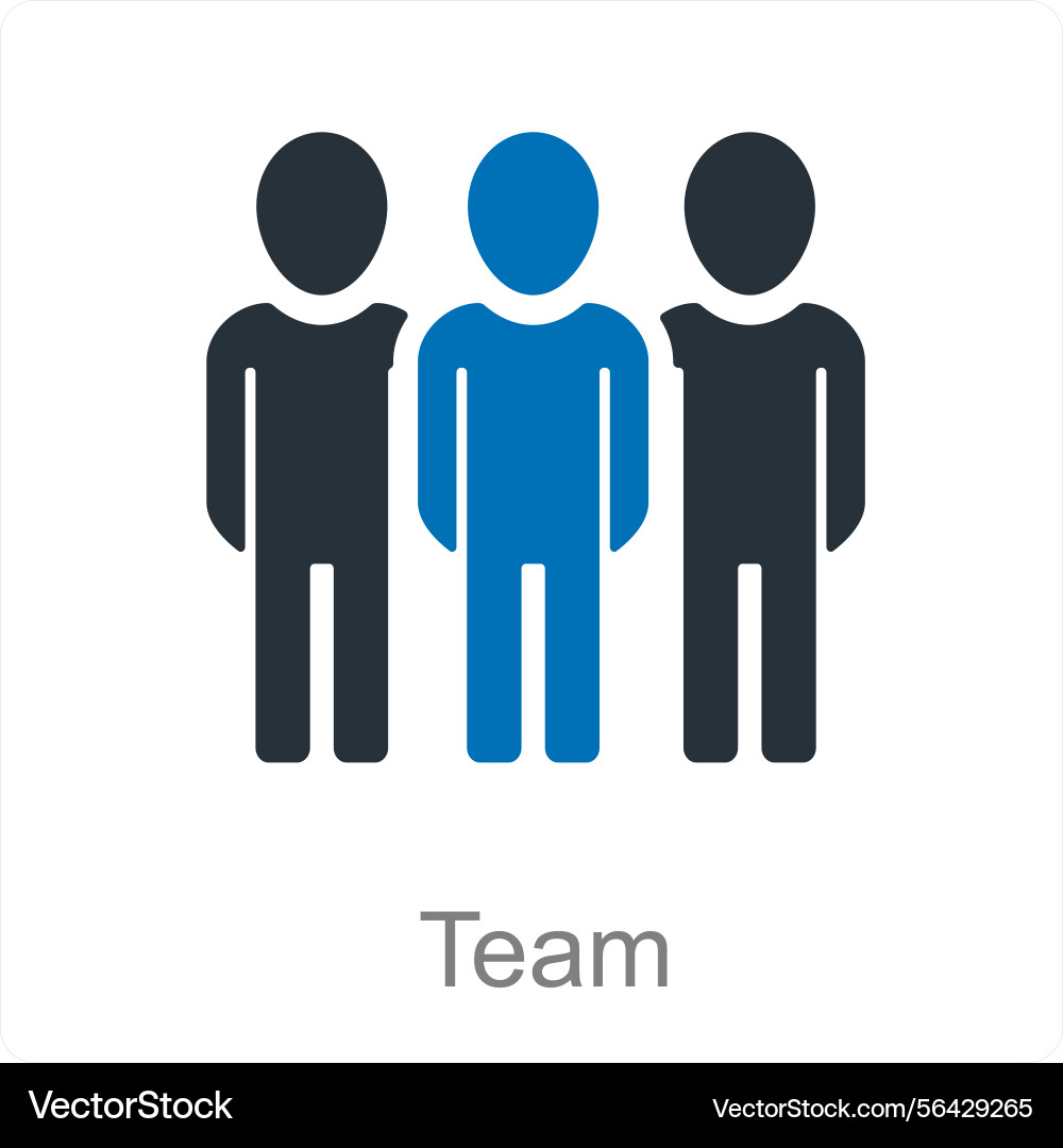 Team and unity icon concept Vector Image