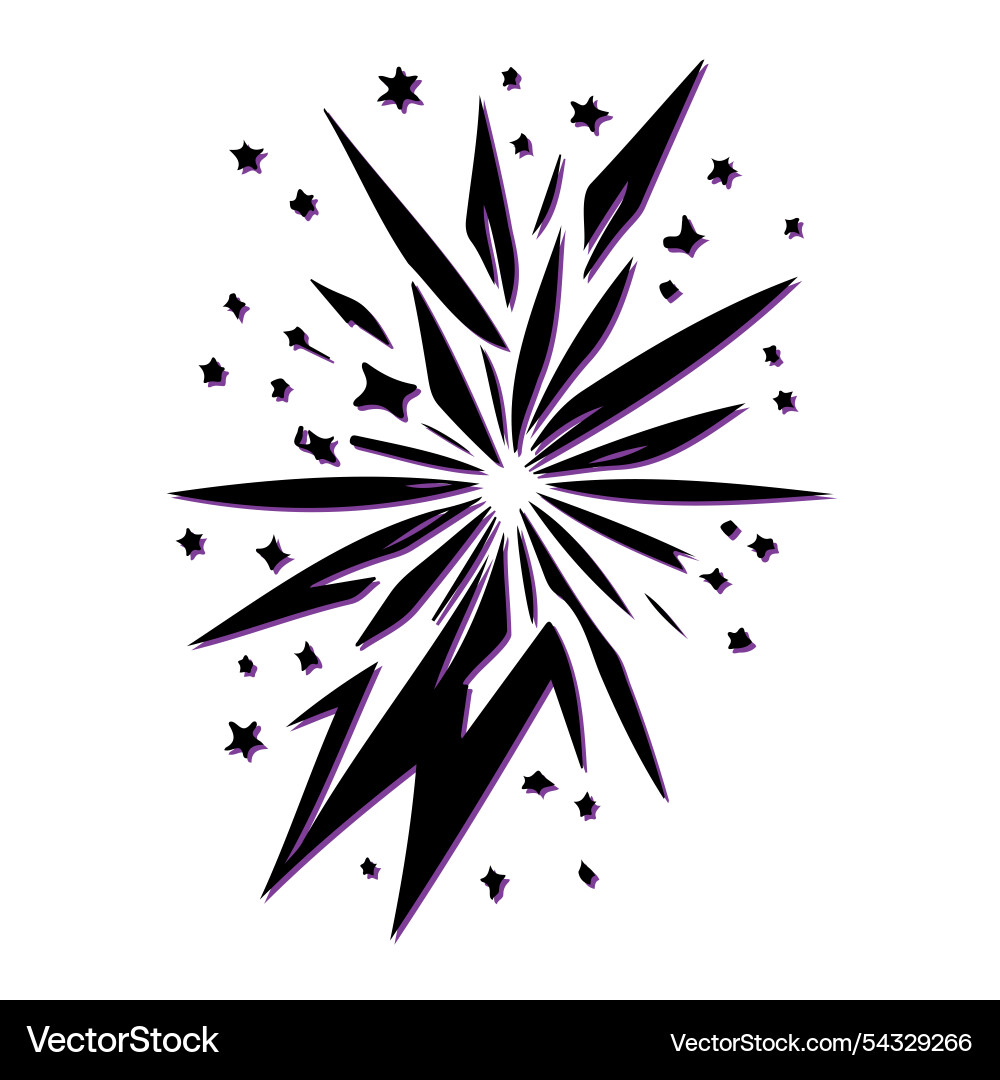 Firework burst design element concept Vector Image