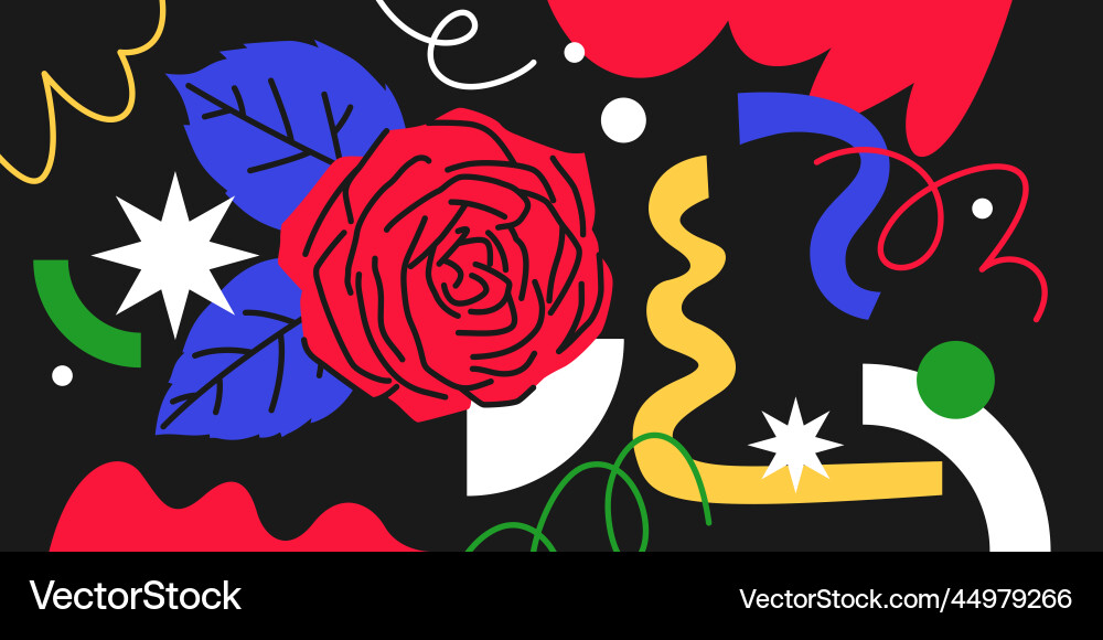 Stylish modern background with the image vector image