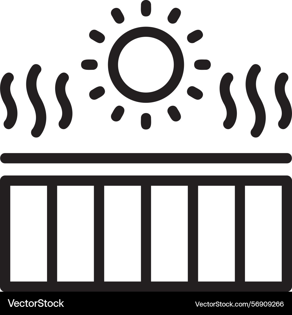 Uv index linear style icon design Vector Image