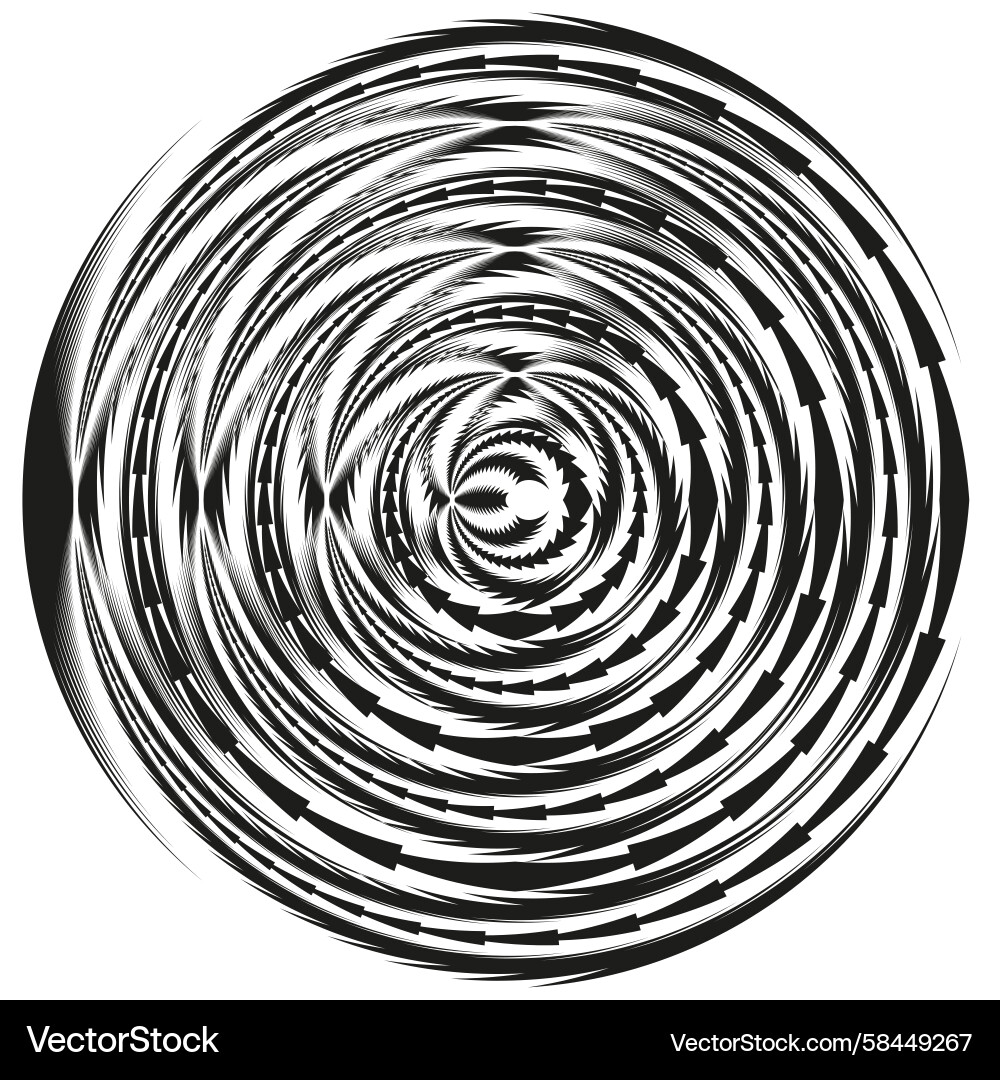 Abstract Swirl Vortex Pattern Vector Image