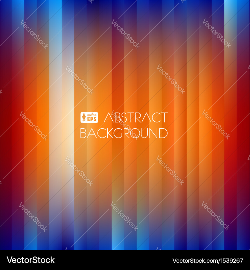 Blue-orange abstract striped background vector image