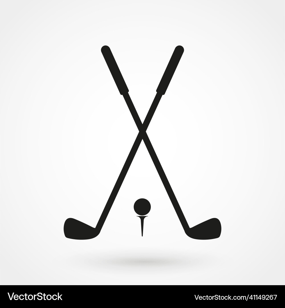 Golf icon in a simple style Golf icon in a simple style vector image