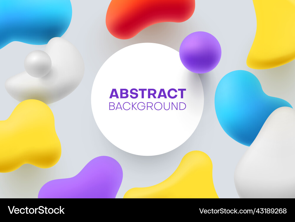 Abstract background multicolored bubbles different Abstract background multicolored bubbles different vector image