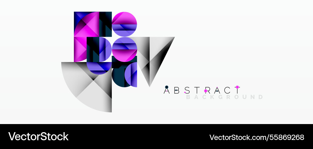 Abstract geometric design with intersecting Vector Image