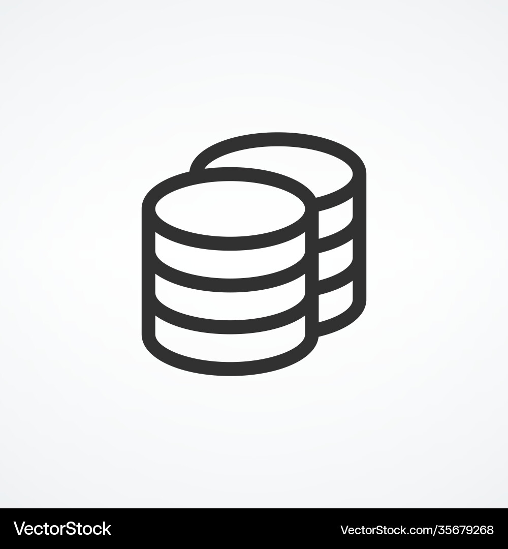 Cloud Database Server Icon vector image