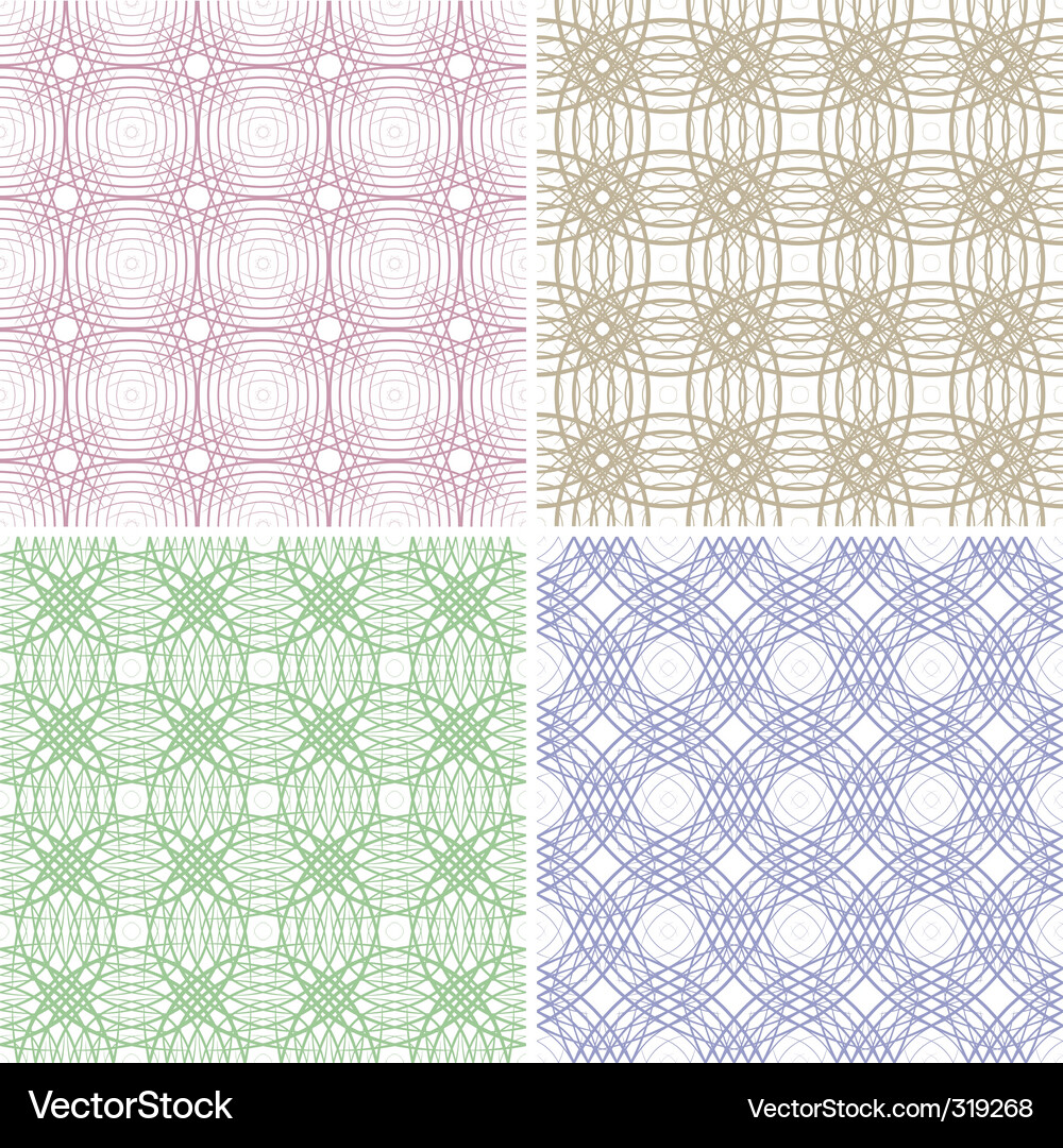 Geometric Line Patterns Vector Image