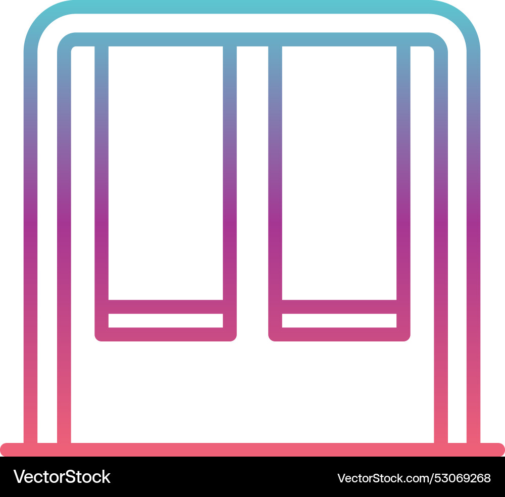 Swing line gradient design Vector Image