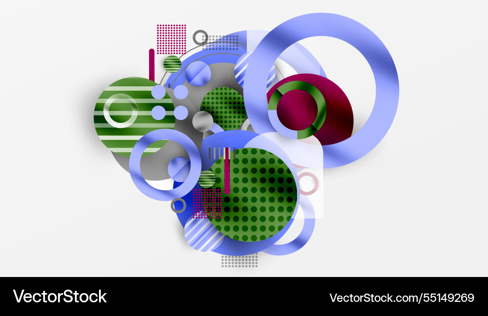 Abstract circle design with overlapping Abstract circle design with overlapping vector image