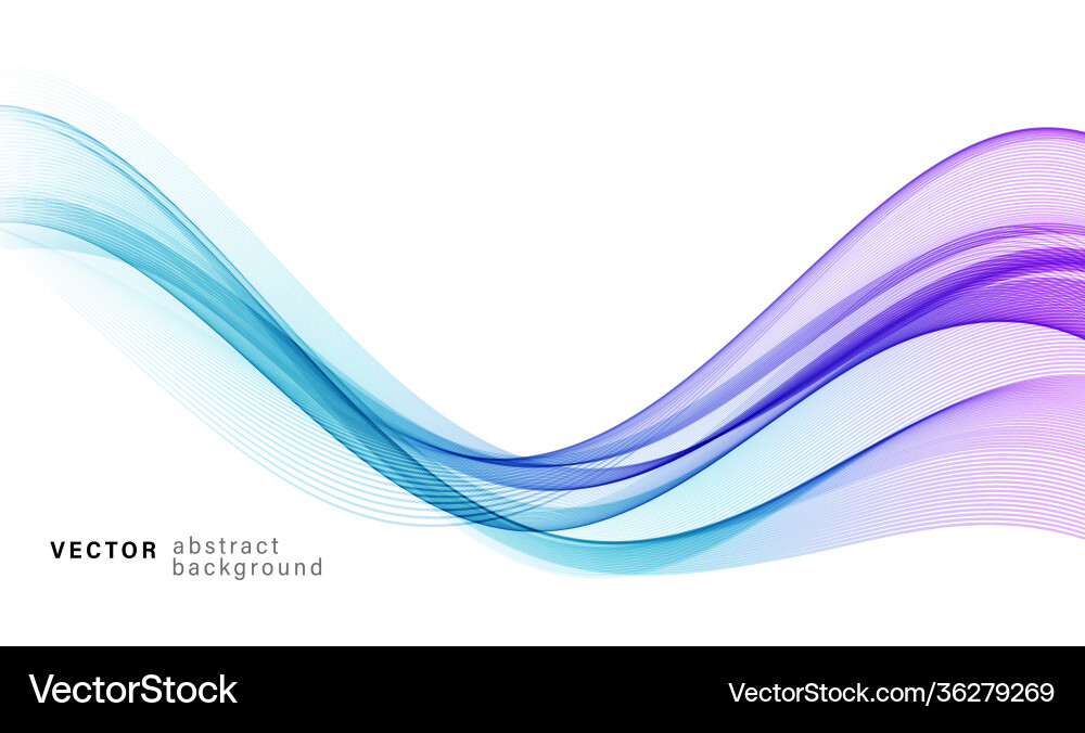 Blue color abstract wave design element Blue color abstract wave design element vector image