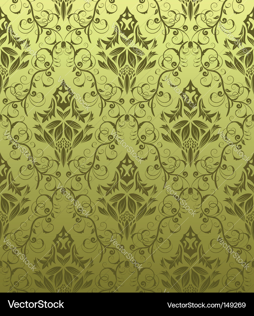 Elegant Damask Pattern vector image