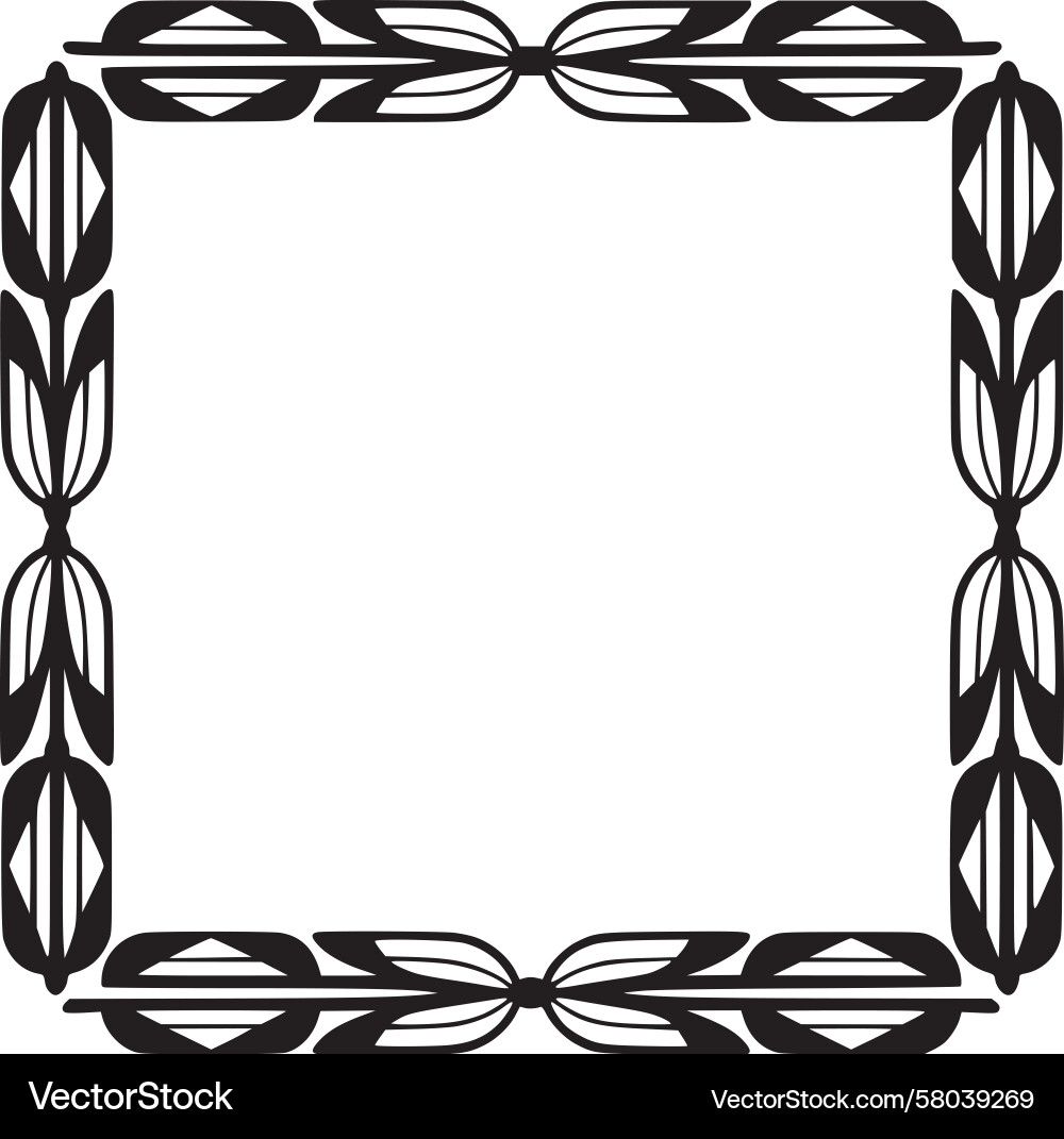 Elegant Deco Border - Repeating Pattern Vector Image