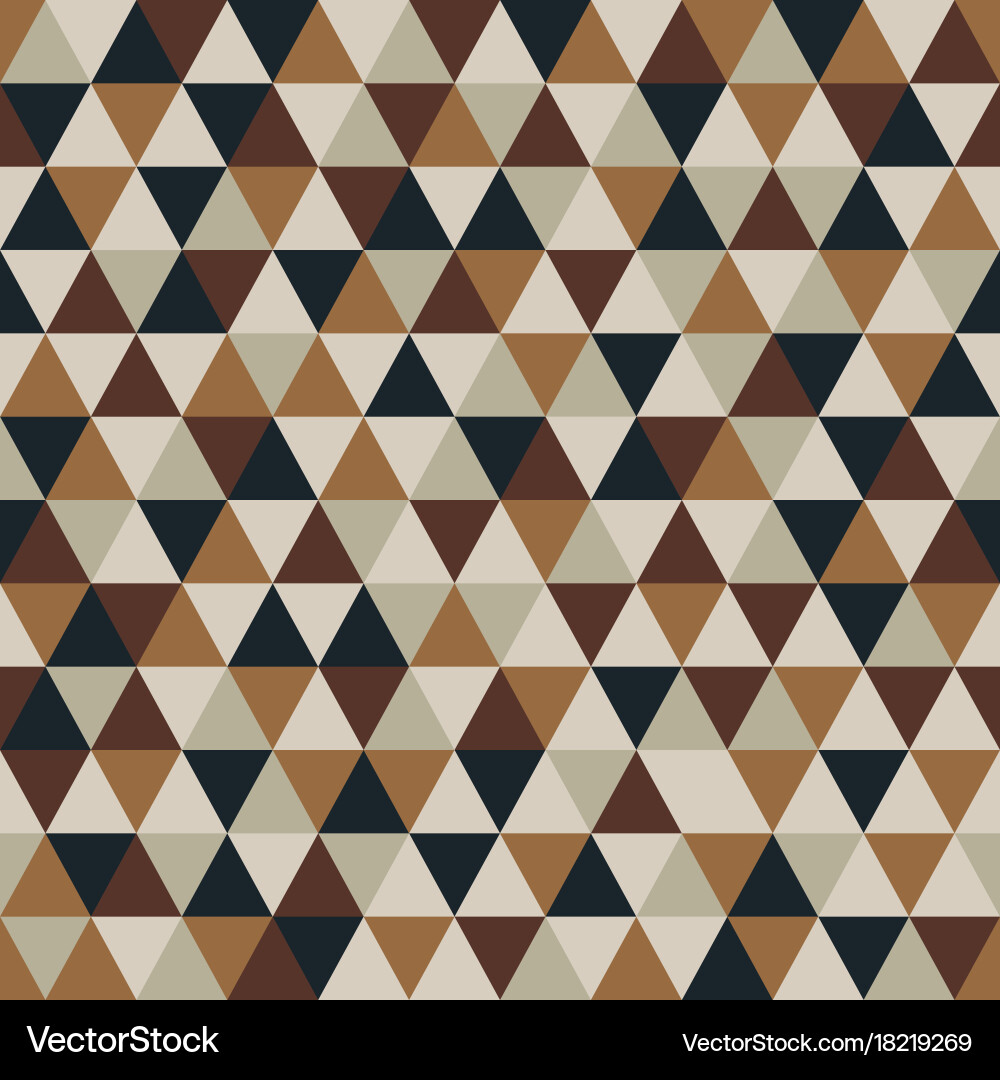 Retro Geometric Triangle Pattern vector image