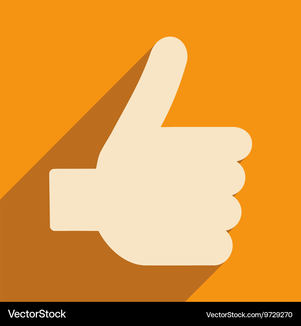 Flat with shadow icon and mobile application good Vector Image