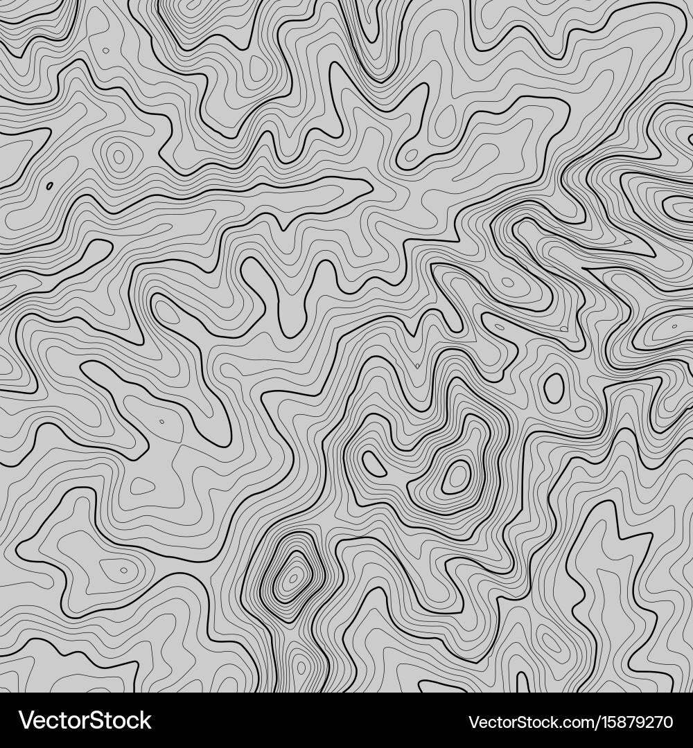 Topographic map background with space for copy Vector Image