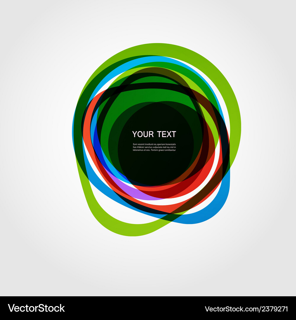 Abstract form color line design eps10 Vector Image
