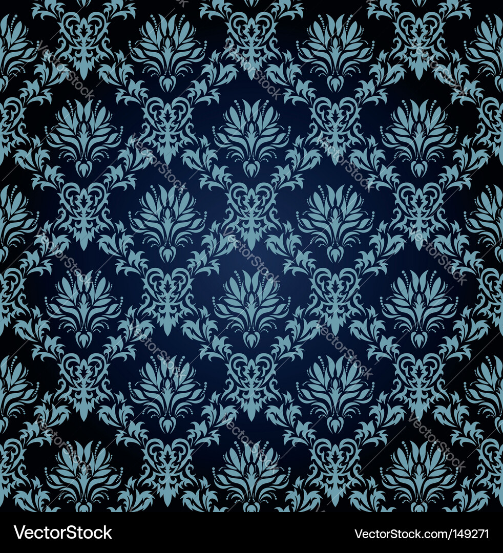 Damask pattern vector image