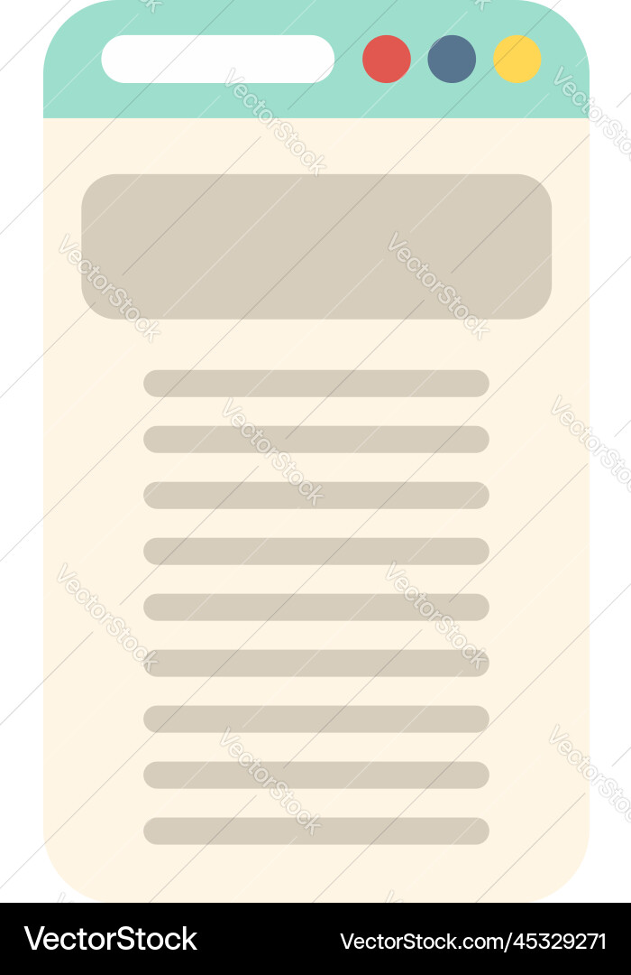 Web interface icon flat internet address Web interface icon flat internet address vector image