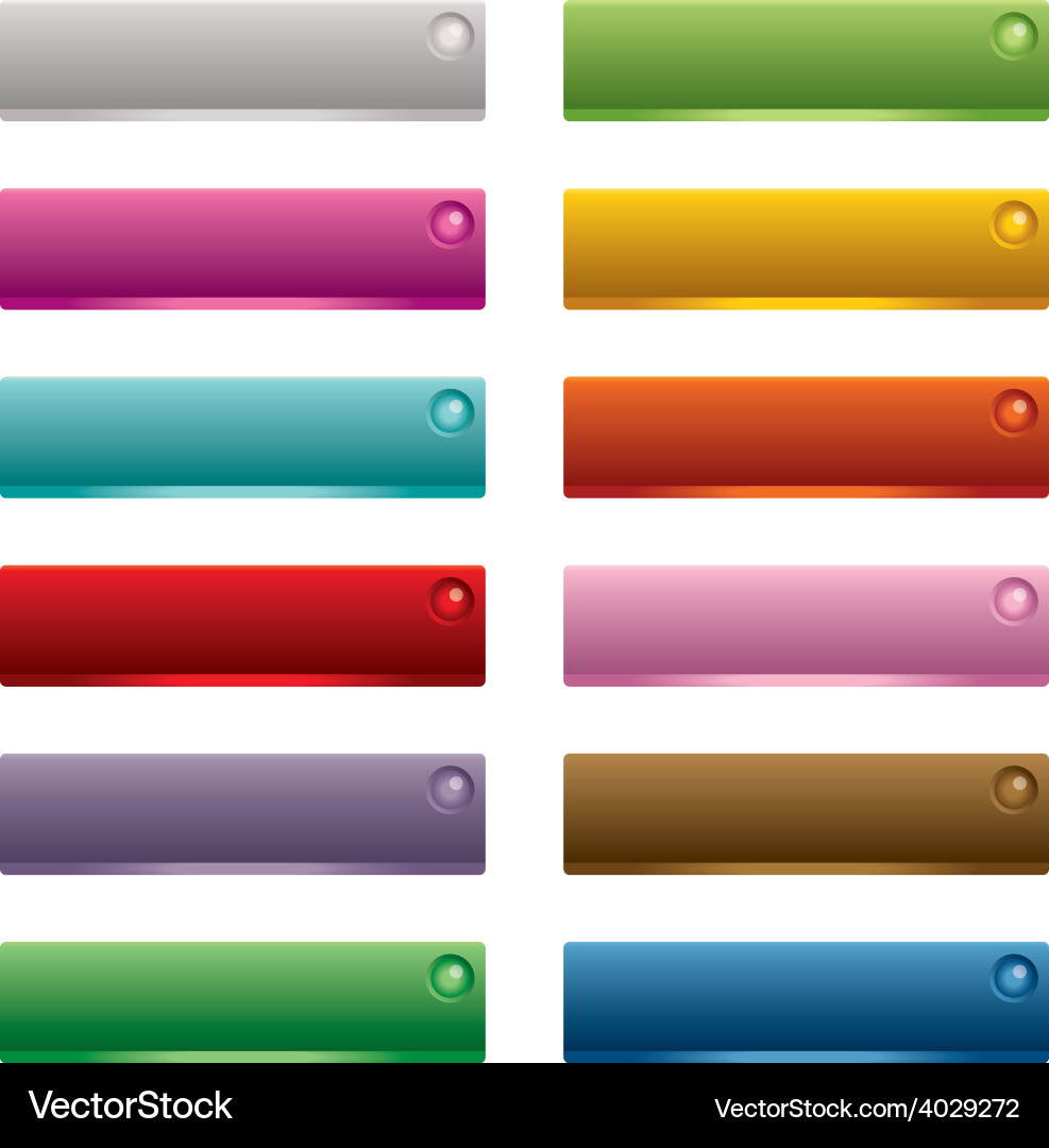 Bright Web Buttons vector image