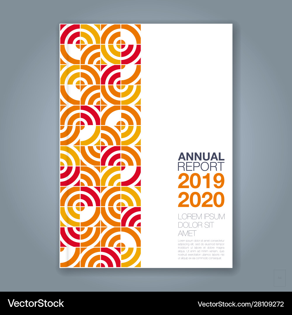 Cover annual report 1263 Cover annual report 1263 vector image