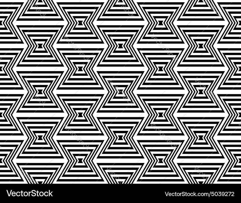 Design seamless monochrome zigzag pattern Vector Image