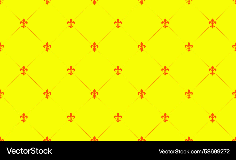 Elegant repeating pattern of red fleurdelis Elegant repeating pattern of red fleurdelis Vector Image