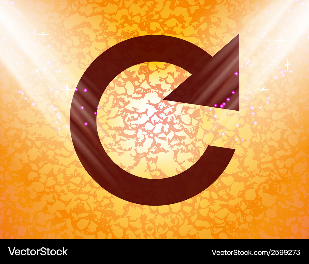 Arrow update flat modern web button and space Vector Image