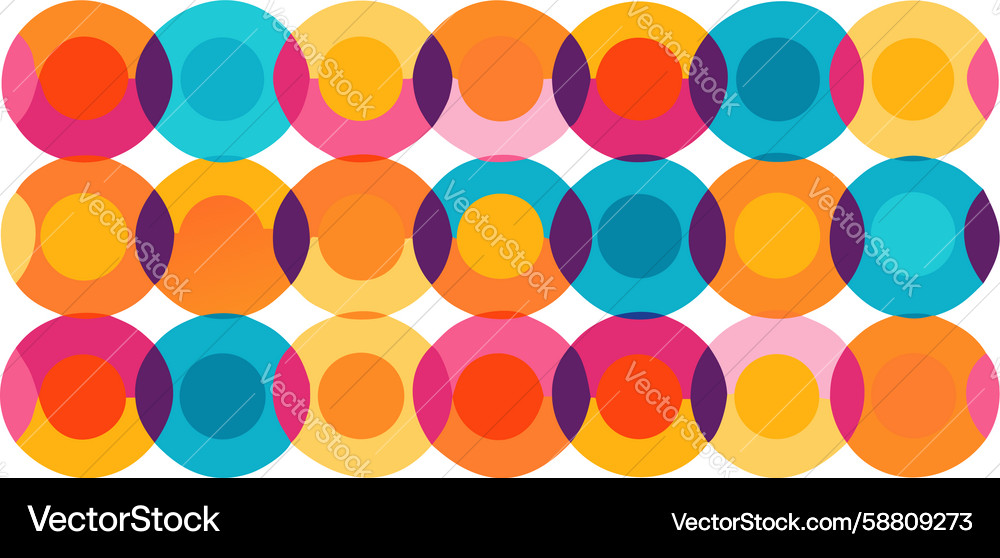 Chromatic Circle Pattern Vector Image