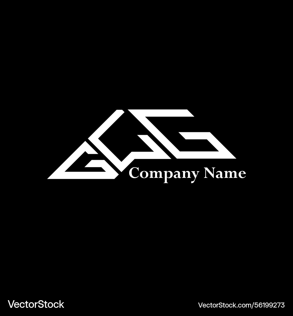 Glg logo design simple and modern Vector Image