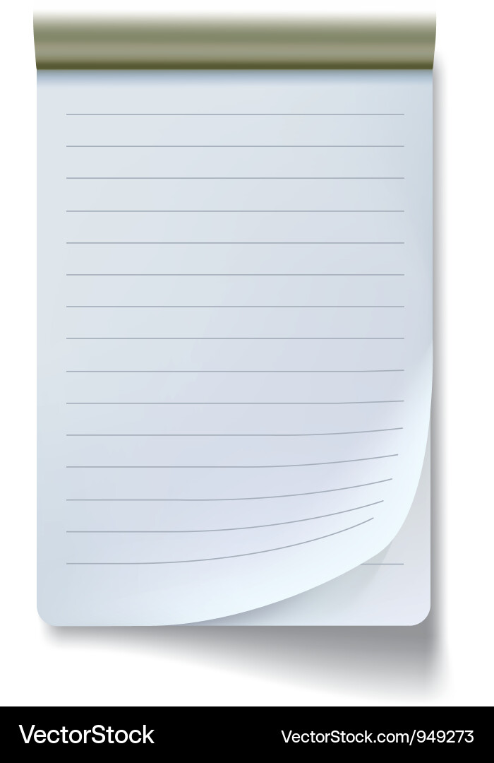Notepad Vector Image