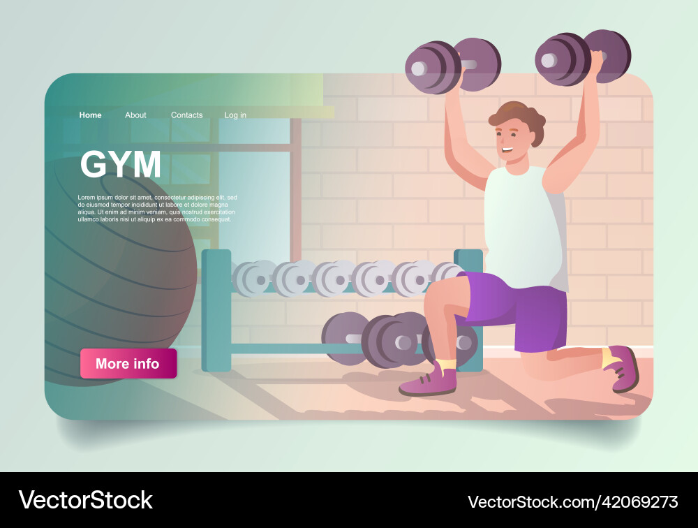 Training im Fitness-Konzept im Cartoon-Design Training im Fitness-Konzept im Cartoon-Design vektorbild