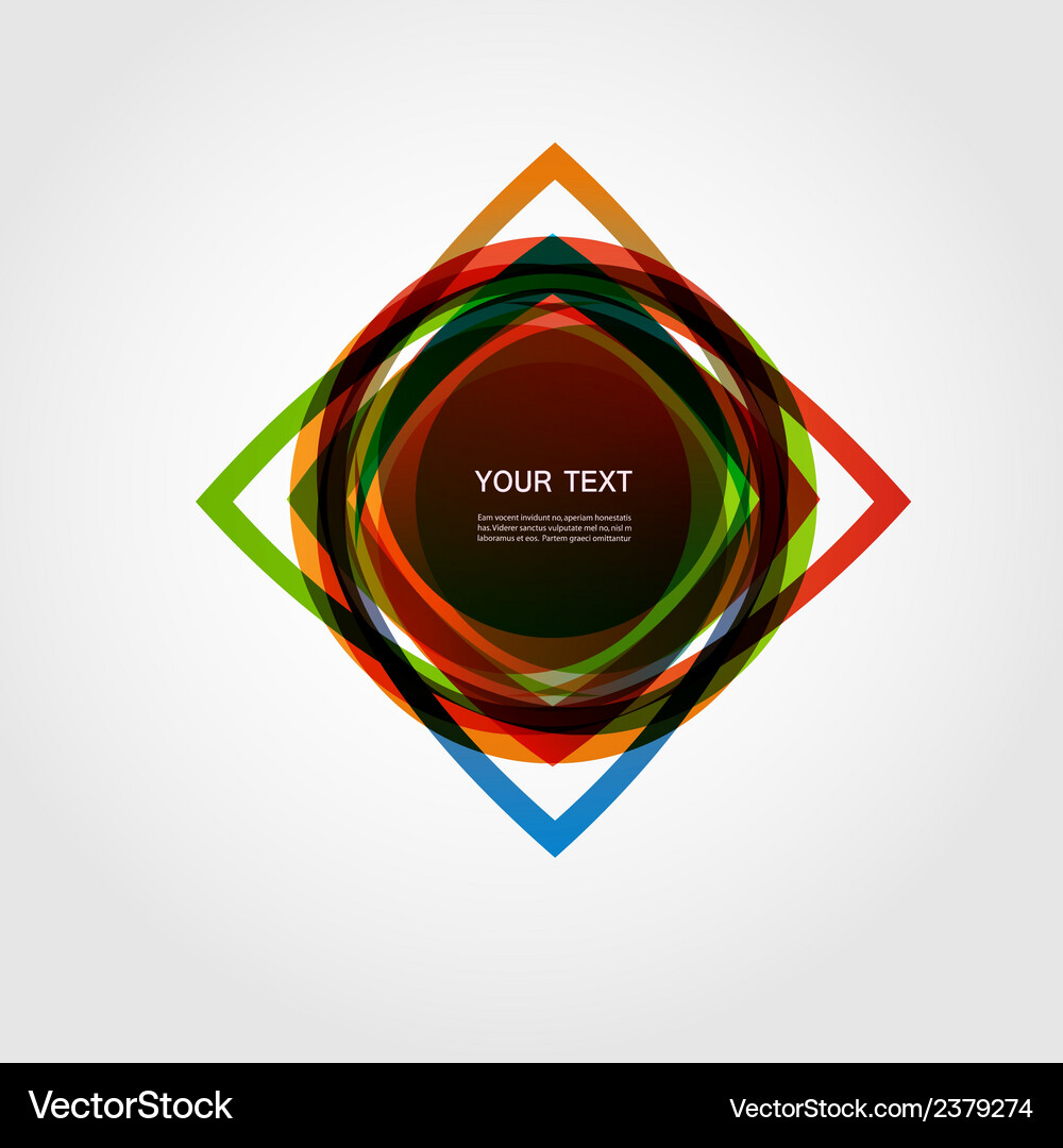 Abstract form color line design eps10 Vector Image