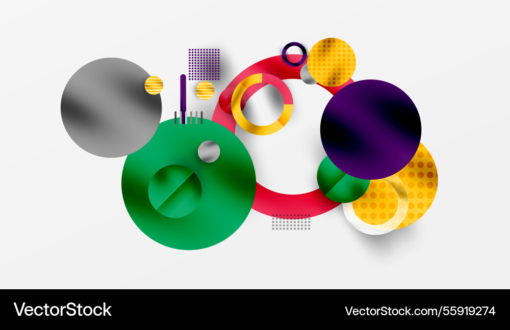 Abstract geometric background with overlapping Abstract geometric background with overlapping Vector Image