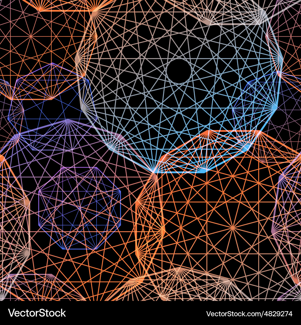 Colorful Concentric Circles Pattern Vector Image