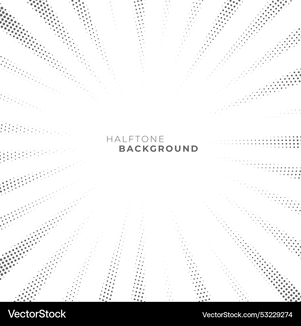 Radial style abstract dotted pattern background vector image