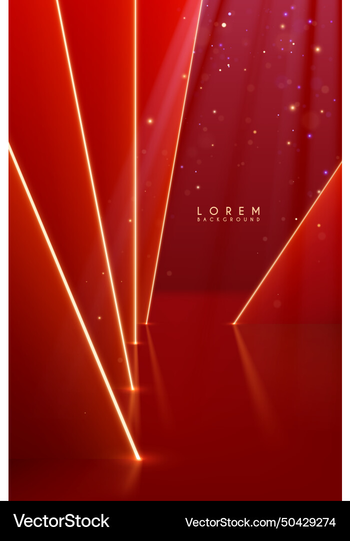 Red walls background with light elements Red walls background with light elements vector image