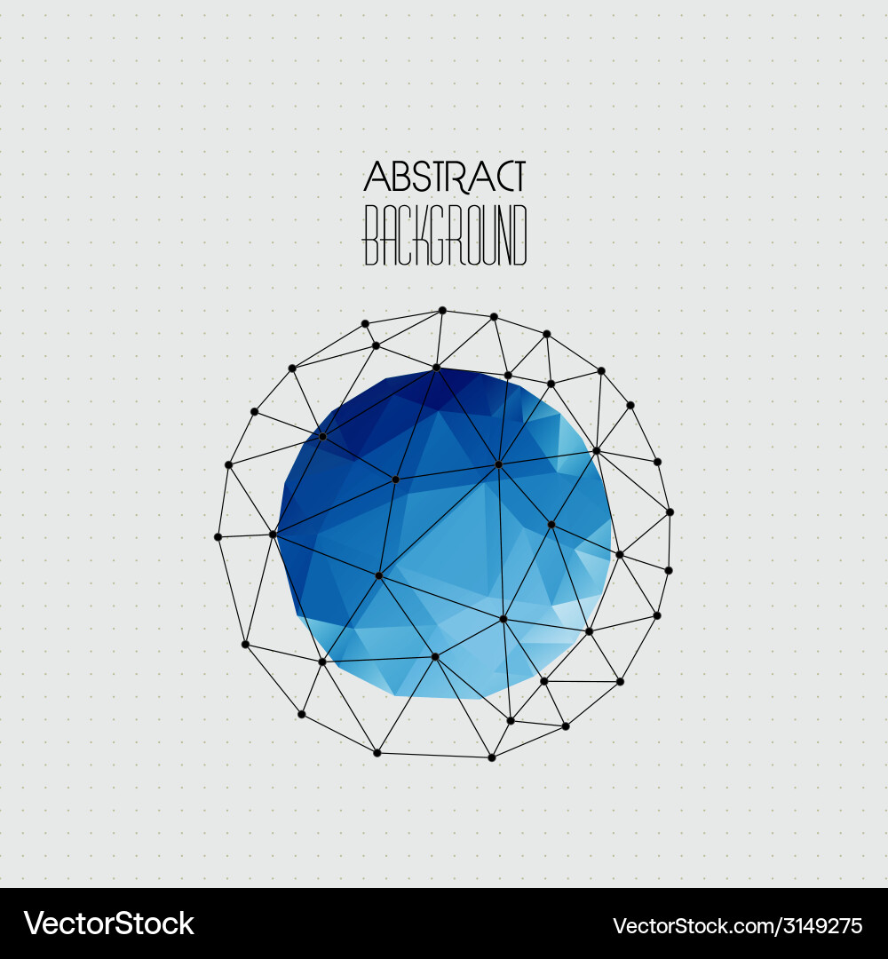 Abstract geometric background with triangle Vector Image