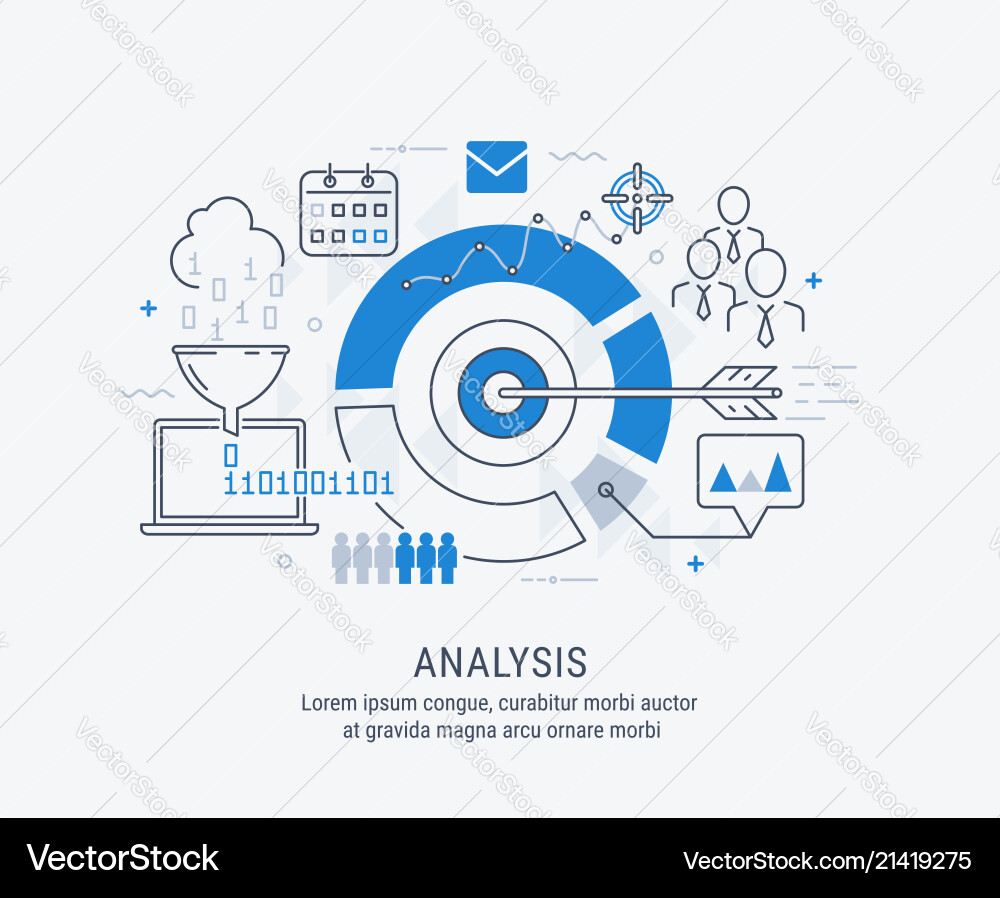 Analysis Data Chart Vector Image
