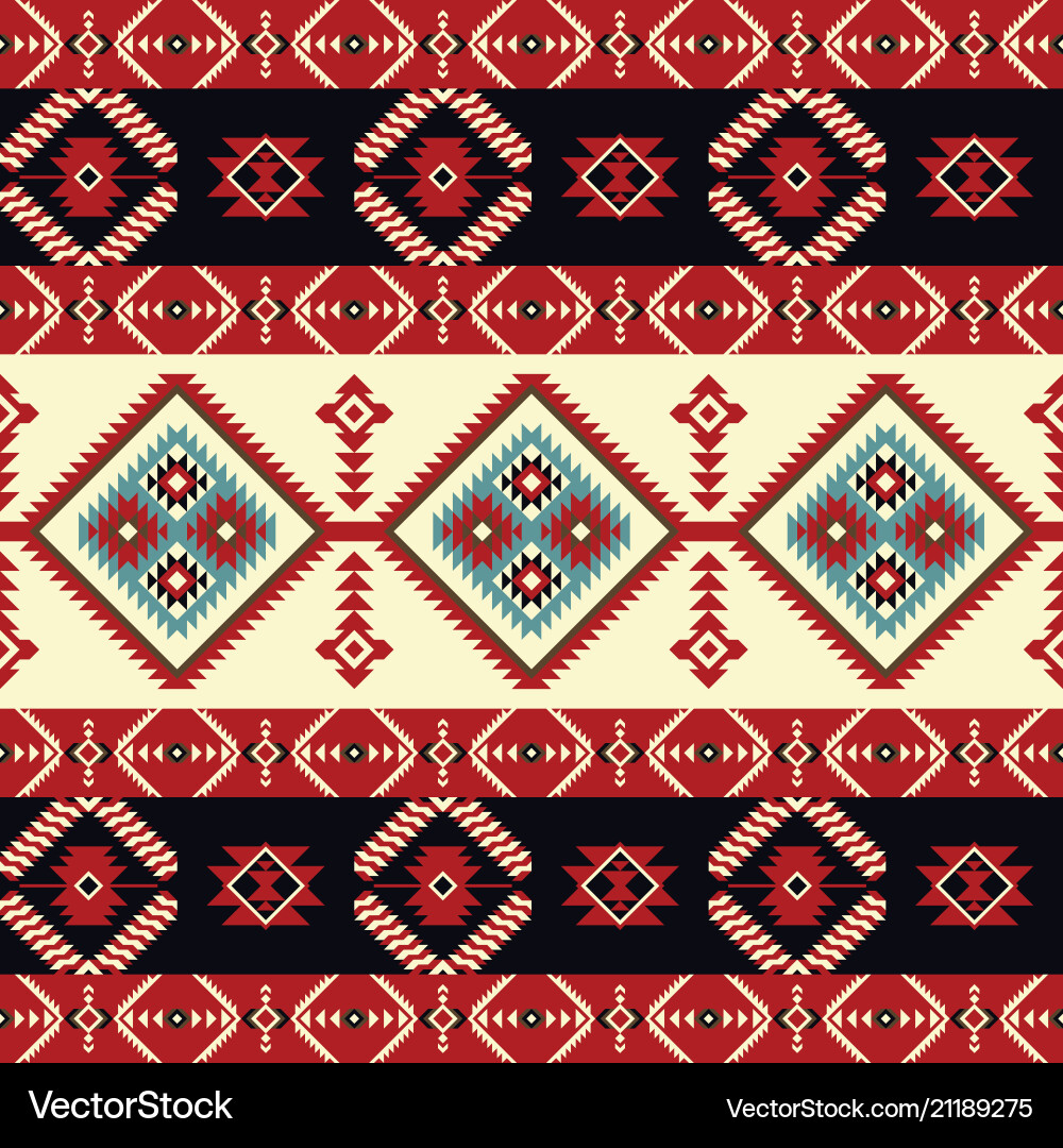 Ethnic seamless pattern geometric design Vector Image