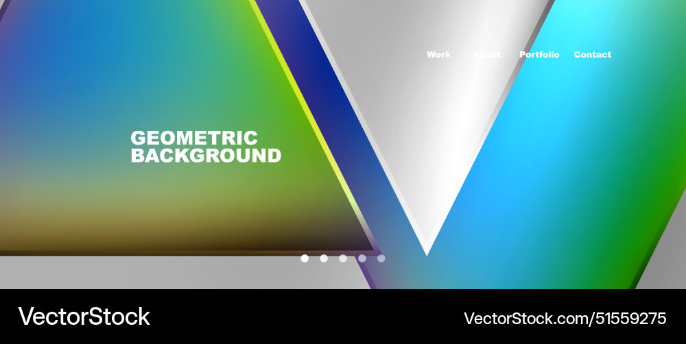 Gradient triangle geometric minimal wallpaper Vector Image