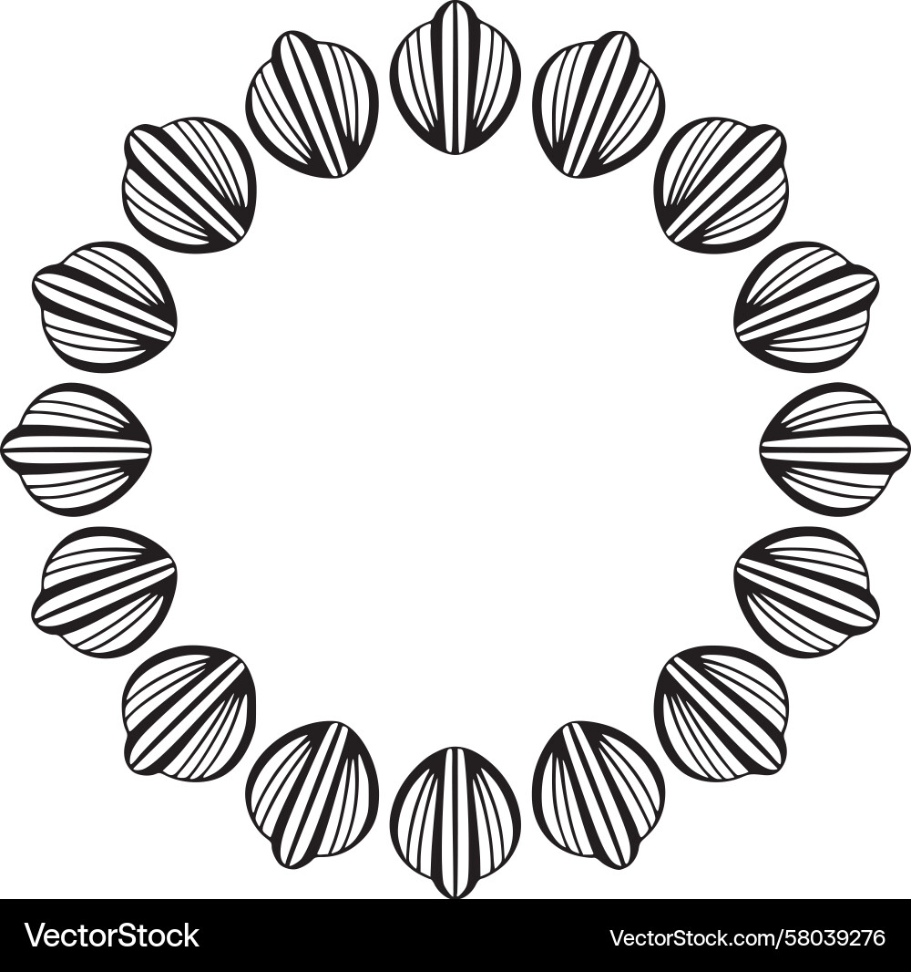 Abstract Shell Motif Vector Image