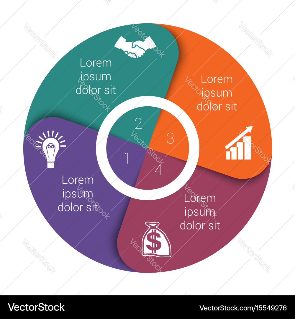 Data Visualization - Pie Chart Template vector image