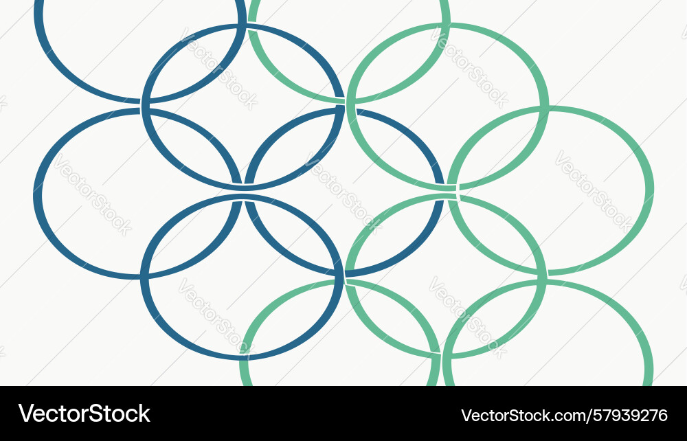 Harmonious Circle Pattern Vector Image