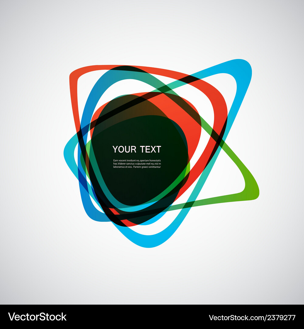 Abstract form color line design eps10 Vector Image