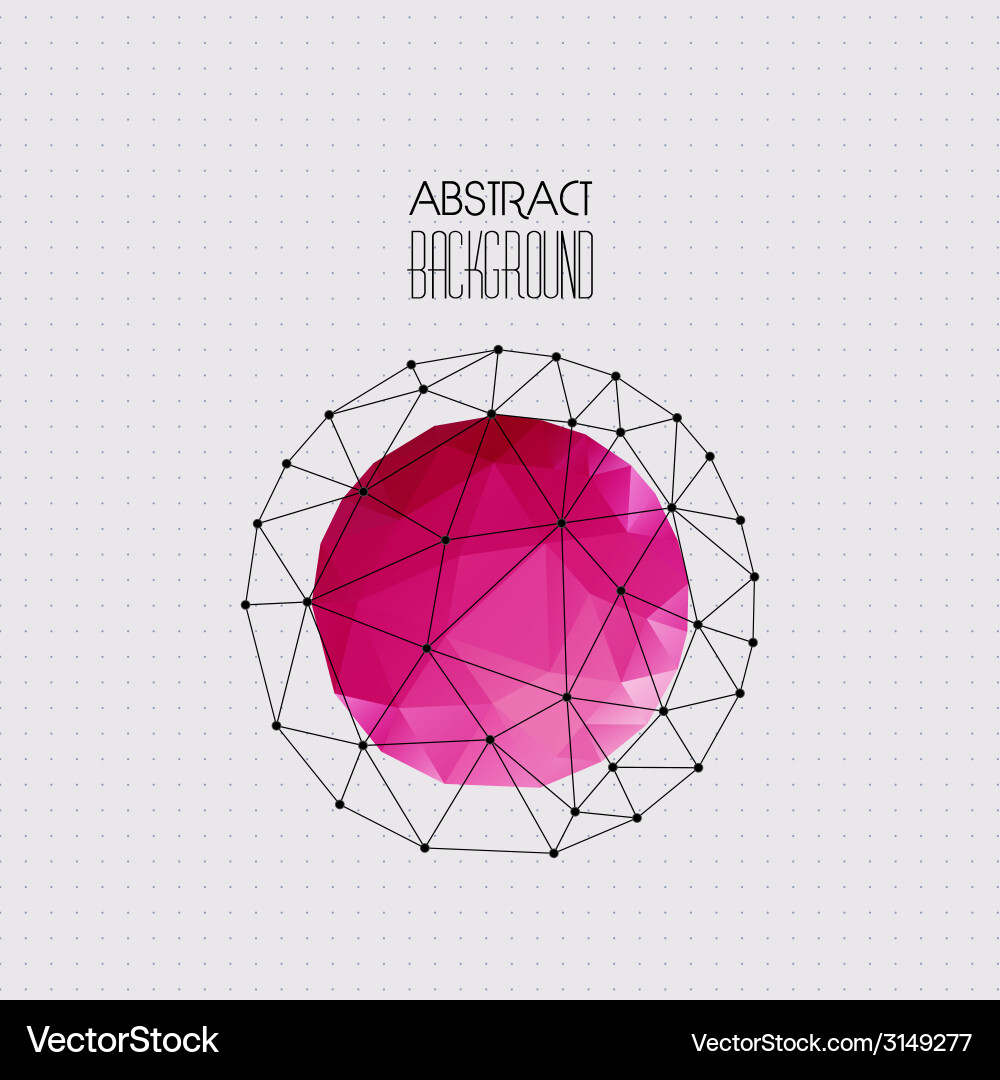 Abstract geometric background with triangle vector image