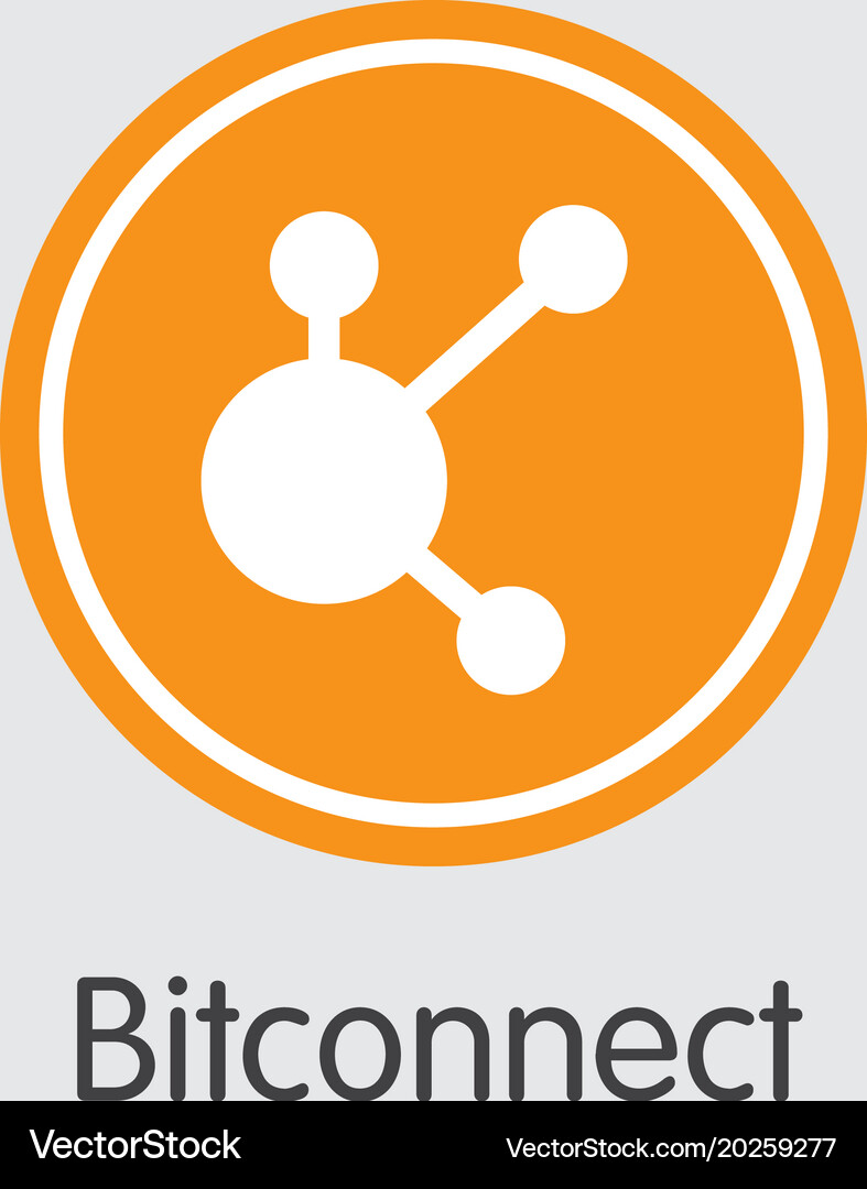 Bitconnect - cryptocurrency logo – Royalty-Free Vector | VectorStock